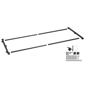 VEVOR Gate Building Kit, Fits 60 to 96 in Wide Openings, Up from 4 to 5 ft High Fence, Adjustable Gate Building Kit, Black - 1 of 4