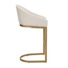 Carolina Living Lucien 25.25" Upholstered Counter Stool - Gold - Cream Upholstery - 4 of 4