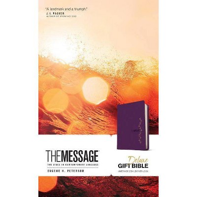 The Message Deluxe Gift Bible - by  Eugene H Peterson (Leather Bound)