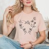 Simply Sage Market Women's Butterfly and Floral Heart Short Sleeve Graphic Tee - 2 of 4