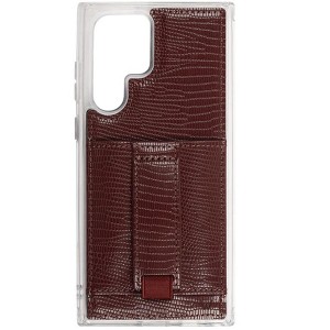 Walli Cases Vivienne Maroon by Chris Loves Julia Phone Case with Wallet and Finger Strap - 1 of 4