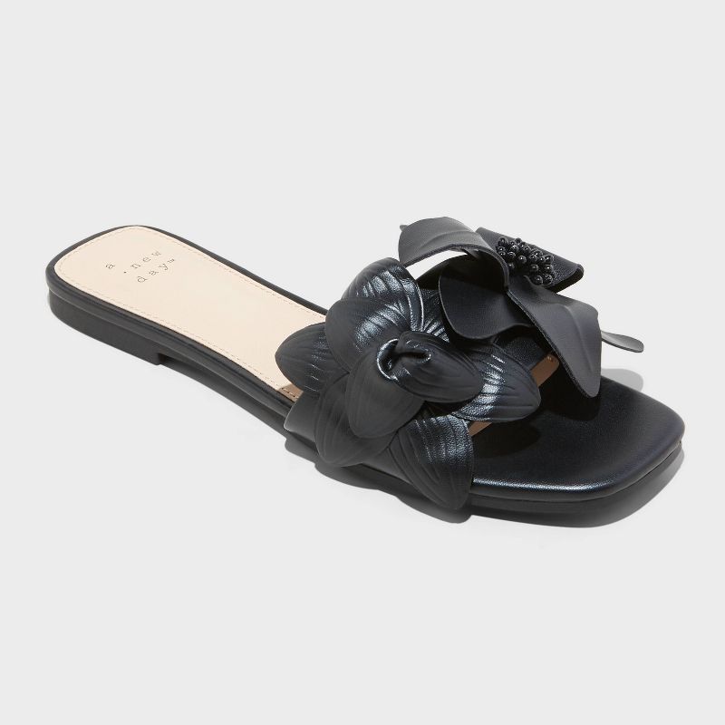 Women&#39;s Alyssa Floral Slide Sandals - A New Day&#8482;, 1 of 12