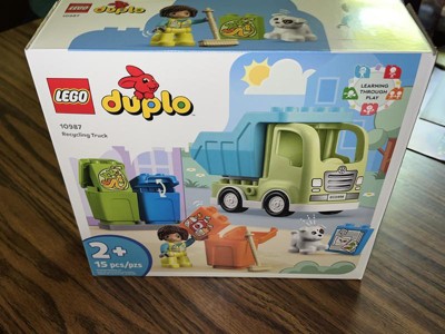 LEGO DUPLO 10987 Le Camion de Recyclage, Jouets Éducatifs et de Tri d