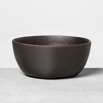 123oz Grainy Stoneware Large Serve Bowl Black - Hearth & Hand™ with Magnolia