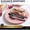 150 Pack Plastic Silverware Heavy Duty, Disposable Cutlery, 50 Spoons, 50 Forks, 50 Knives, Plastic Utensils Set for Party - SparkSettings - 4 of 4