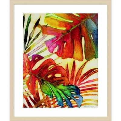 Tropic Botanicals I Svelte Natural Framed Graphic Art Print