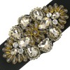 INSPIRE CHIC Women's Elastic Wide Large Rhinestone Corset Retro Elegant Waist Belt 1Pc - 2 of 4