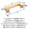 Amerock Lintel Pull for Cabinets, Drawers, and Furniture - 4 of 4