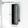 Stainless Steel Shower Niche with Recessed Rectangle Design, No-Tile Installation Required, Wall-Mounted Storage for Bathroom - 2 of 4