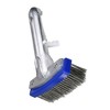 Northlight Stainless Steel Algae Swimming Pool Brush with Aluminum Handle Connector 5.5" - Blue/Gray - 2 of 4