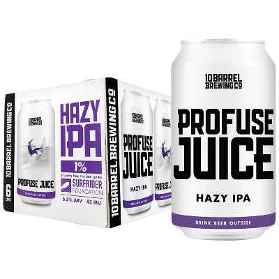 10 Barrel Profuse Juice Hazy IPA Beer - 6pk/12 fl oz Cans