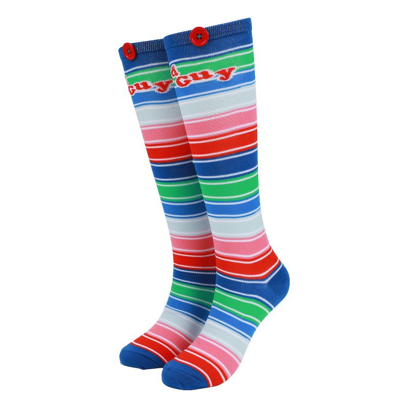 Adult Women's Chucky Knee-High Socks-OSFA, 1 of 4