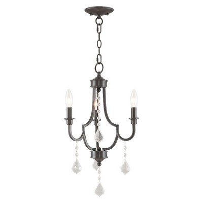Livex Lighting Glendale 3 - Light Chandelier in  English Bronze