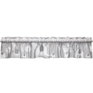 Bedtime Originals Elephant Love Gray Nursery Window Valance - 1 of 4