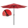 JIONJOY 9 ft. Aluminum Sunshade Shelter Market Patio Umbrella with Push Button Tilt and Crank - 4 of 4