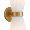 Possini Euro Design Possini Euro Peter 14" High Warm Brass 2-Light Wall Sconce - 3 of 4