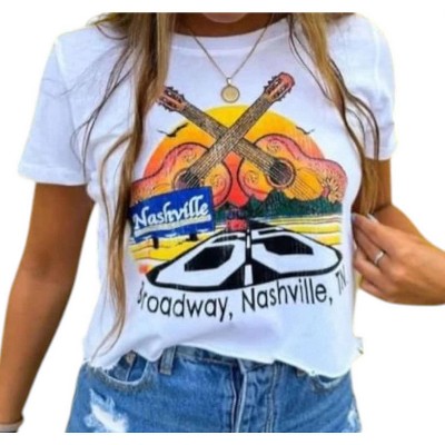 Women's Nashville Broadway Cropped Tee - PRINCE PETER