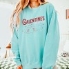 Galentine's Social Club Glitter - Women's Lightweight Garment Dyed Sweatshirt - 2 of 3