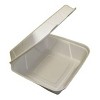 Responsible Products 9" x 9" x 3" Clamshell Single Compartment Sugarcane - Pack of 100 - 2 of 3
