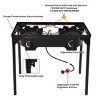 Costway Double Burner Gas Propane Cooker Outdoor Picnic Stove Stand BBQ Grill - 2 of 4