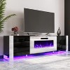U-Shaped Legs Fireplace TV Stand with Fireplace - 2 of 4