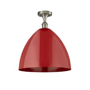 Plymouth Dome - 1 Light Semi-Flush Mount In Industrial Style-18.75 Inches Tall and 16 Inches Wide - 1 of 1