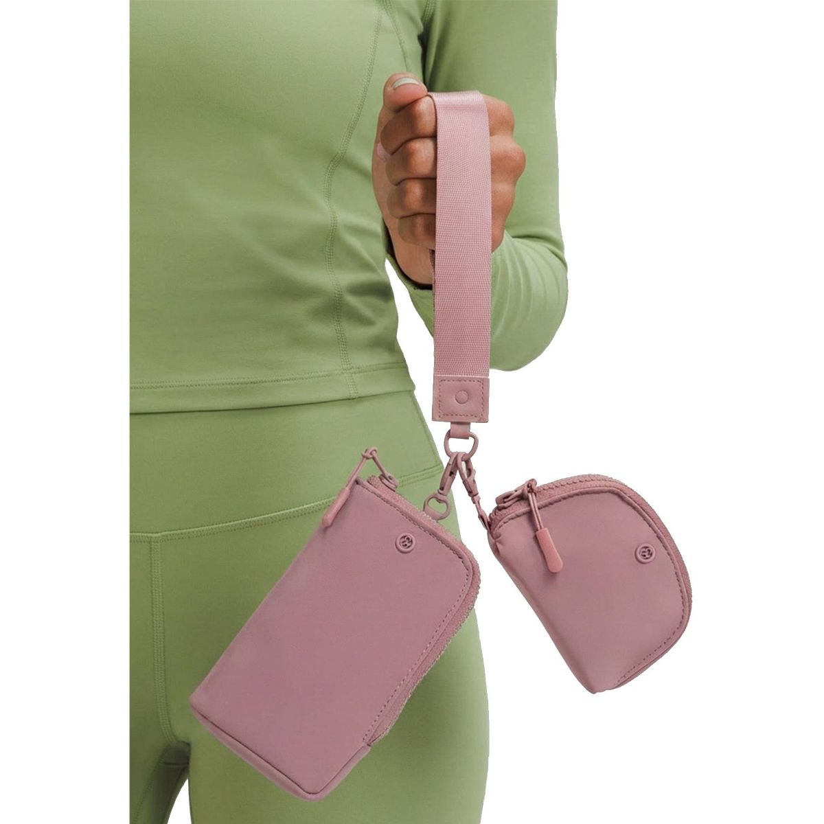 Joan & David The Hold-All Sport Nylon 3 Piece Set Phone Case Wallet, Zip Coin Pouch & Key Chain Lanyard