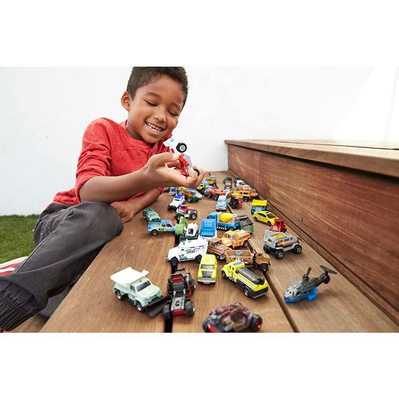 Matchbox Cars Assortment, 50 Pack Construction or Garbage Trucks, Rescue Vehicles or Airplanes in 1:64 Scale, 2 of 3