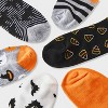 Women's 6pk Halloween Icons Low Cut Socks - Hyde and EEK! Boutique™ Heather Gray/Orange/Black 4 - 10 - 3 of 3