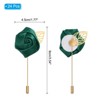 Unique Bargains Pocket Handmade Flower Lapel Pin Boutonnieres for Wedding party 24 Pcs - 2 of 4