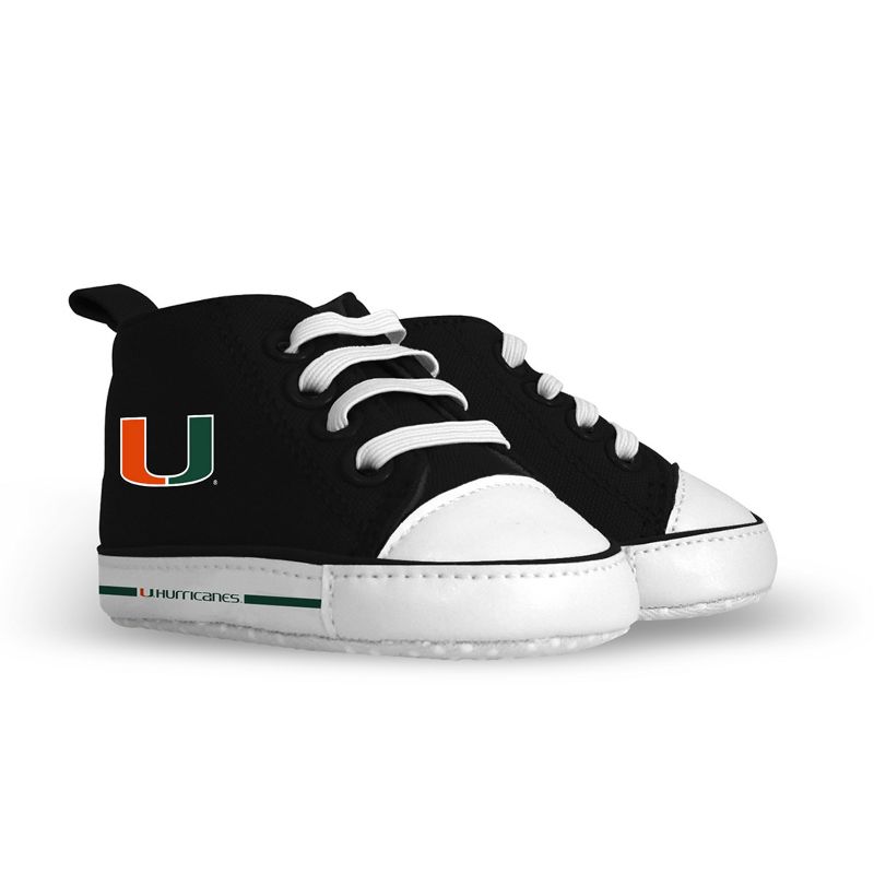 BabyFanatic Pre-Walkers High-Top Unisex Baby Shoes -  NCAA Miami Hurricanes, 2 of 6