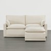 Spruce & Spring Modular Couch Oversized Sectional Sofa for Living Room, Cream-2PC+Ottoman - 2 of 4