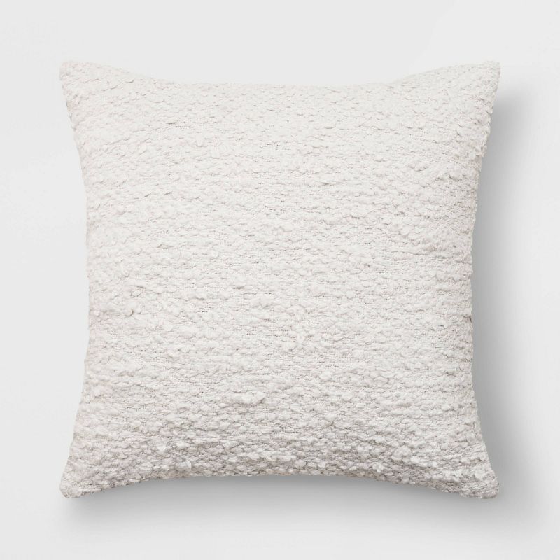 Woven Cotton Textured Square Throw Pillow - Threshold™, 1 of 8