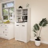 Hrinhom 70.8"H Pantry Cabinet,Freestanding Storage Cabinet with Shelves - 2 of 4