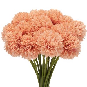 Unique Bargains Silk Chrysanthemum Faux Artificial Flower for DIY Craft Wedding Decoration 10 Pcs - 1 of 3