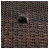 Peterson 3pc Wicker Patio Bistro Set with Cushions: Weather-Resistant, Iron Frame - Christopher Knight Home - 4 of 4