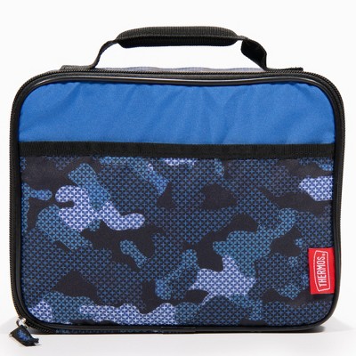Thermos Blue Hatch Camo Soft Lunch Box With Mesh Pocket