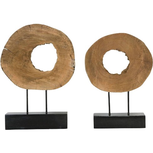 Uttermost Ashlea 2-Piece Mango Wood Log Sculpture Set - image 1 of 1