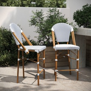 Taylor & Logan 2pk Noemi Stacking Bistro Style Counter Chairs - 1 of 4