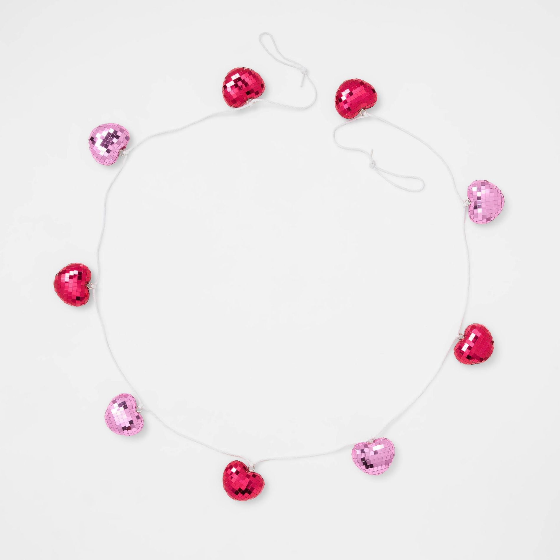 Valentine's Day Disco Heart Garland - Spritz™