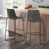 Dovelina 29" Modern PU Leather Barstool Counter Stool Set of 2 - 3 of 4