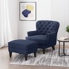 Correia Contemporary Chair and Ottoman Set - Christopher Knight Home - 2 of 4