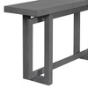 CENGHU Modern Minimalist Console Table with Wood Top, Extra Long Sofa Table, End Side Table for Hallway, Entryway, Living Room, Corridor - 3 of 4