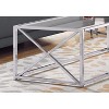 Monarch Specialties Coffee Table Accent Cocktail Rectangular Living Room 44"L Clear Tempered Glass Chrome Metal Contemporary Modern - 3 of 4