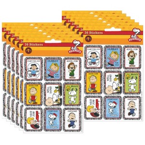 Eureka® Peanuts® Motivational Sticker, 36 Per Pack, 12 Packs - 1 of 3