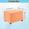 Unique Bargains Textured Jacquard Stretch Footstool Slipcover Protector for Living Room Bedroom - 2 of 4