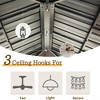 DOMETOUR 12' x 14' Hardtop Aluminum Gazebo with Galvanized Steel Roof, Curtains & Netting, for Patio, Backyard, Deck, Lawn - 4 of 4