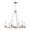 Livex Lighting Manhattan 6 - Light Chandelier in  Brushed Nickel - 4 of 4