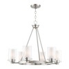 Livex Lighting Manhattan 6 - Light Chandelier in  Brushed Nickel - image 3 of 4