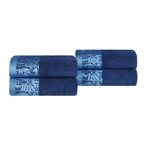 Charming Floral Accent Cotton Towel Set by Blue Nile Mills - 1 of 4